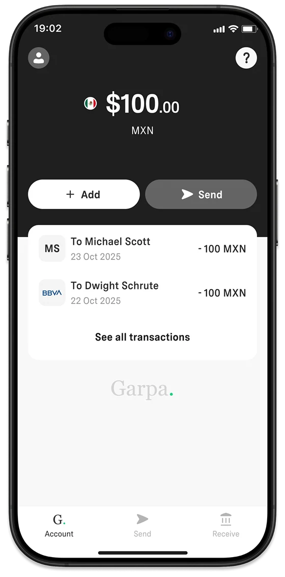 Garpa mobile app